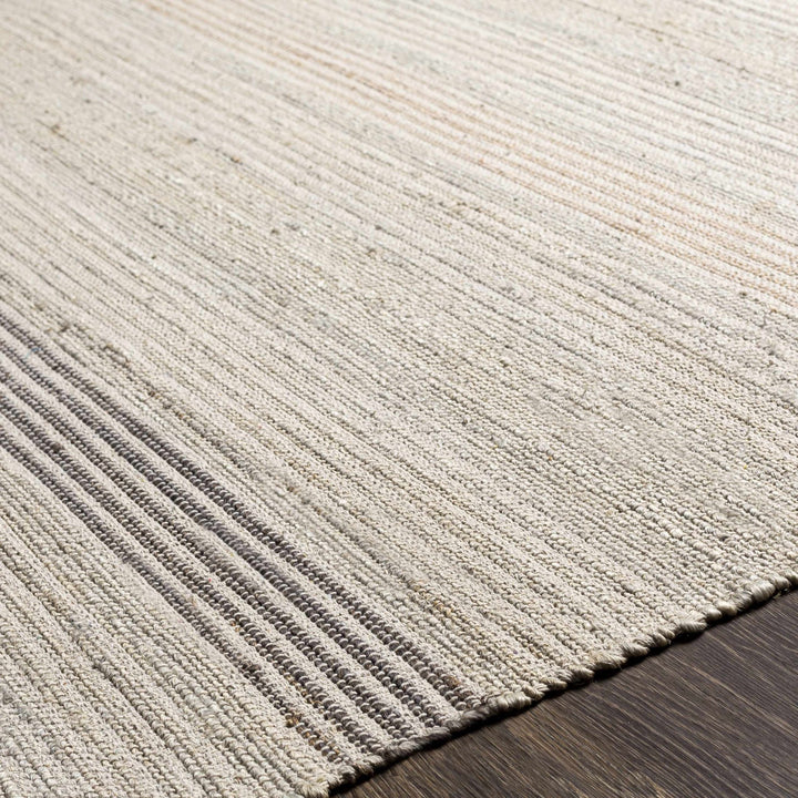 Ivana Modern Stripes Beige And Charcoal Area Rug - The Rug Decor