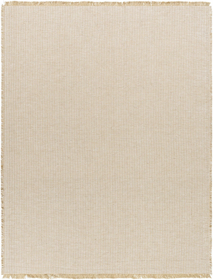 Ivory and Beige Modern Geometrical Texture Multi Size Jute Area Rug - The Rug Decor