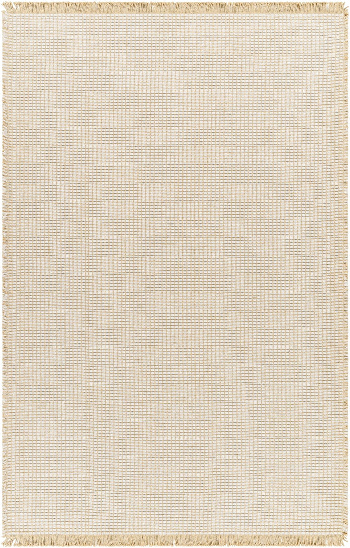 Ivory and Beige Modern Geometrical Texture Multi Size Jute Area Rug - The Rug Decor