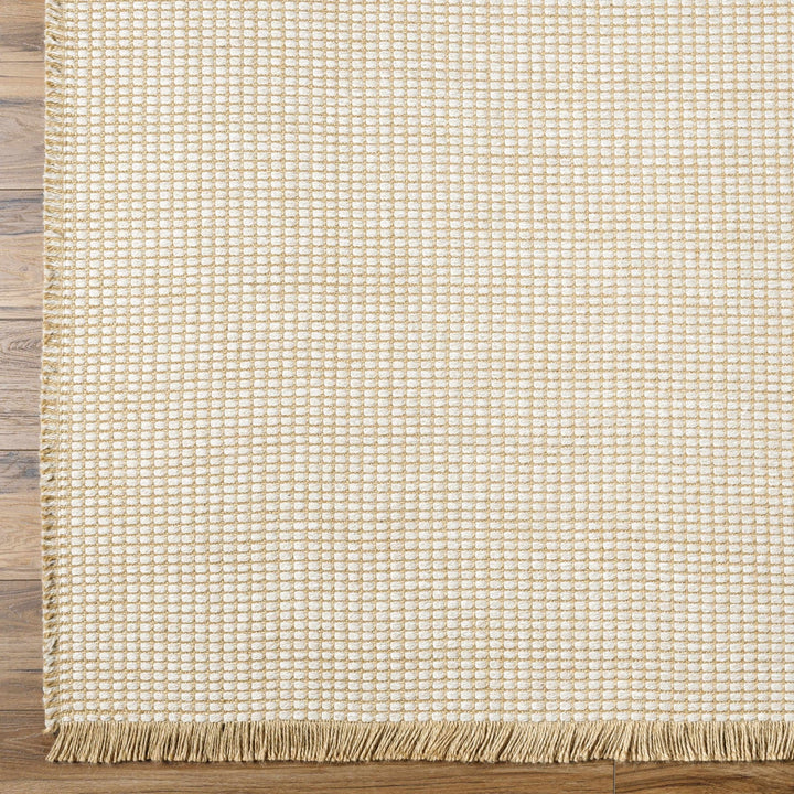 Ivory and Beige Modern Geometrical Texture Multi Size Jute Area Rug - The Rug Decor