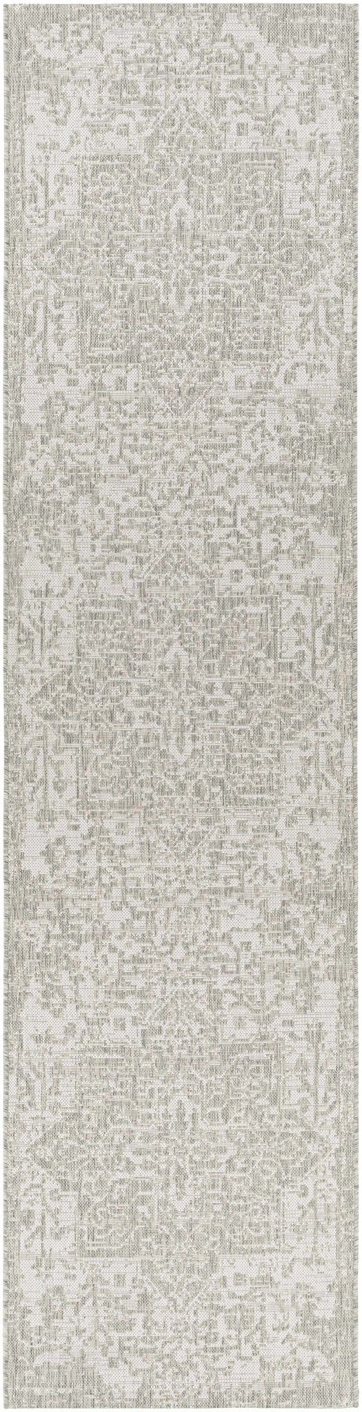 Ivory and Beige Traditional Medallion Design indoor and outdoor Area Rug - The Rug Decor