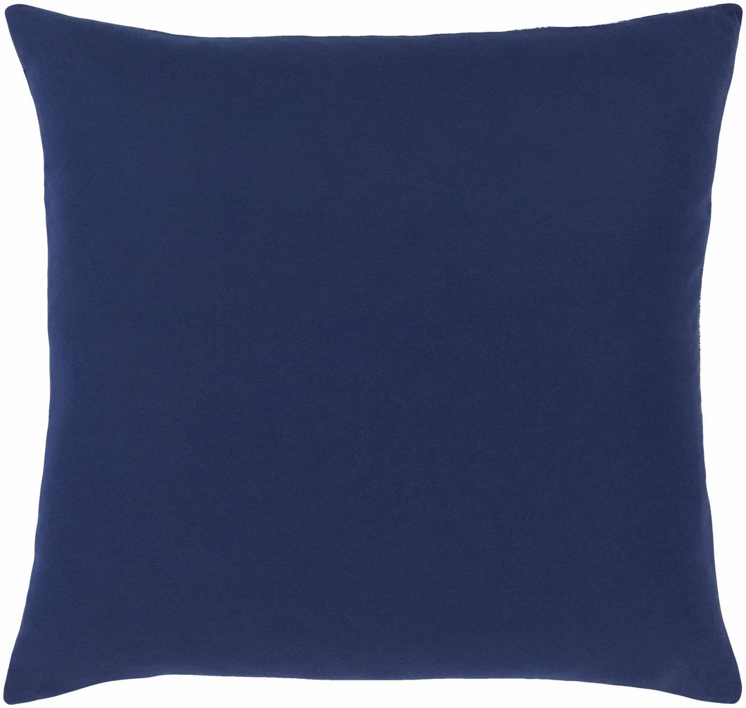 Ivory and Blue Floral Bird Printed Square Throw Pillow - The Rug Decor