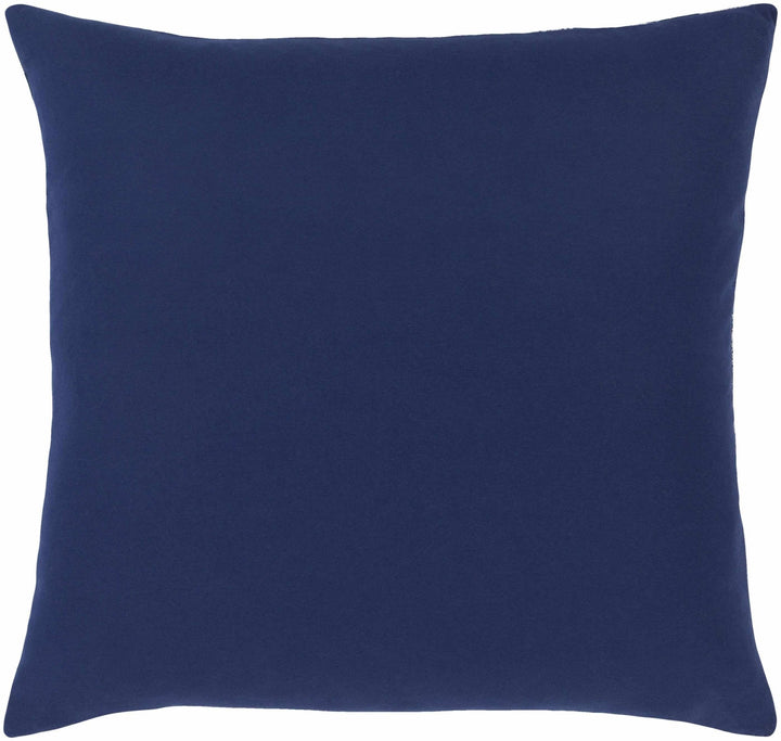 Ivory and Blue Floral Bird Printed Square Throw Pillow - The Rug Decor