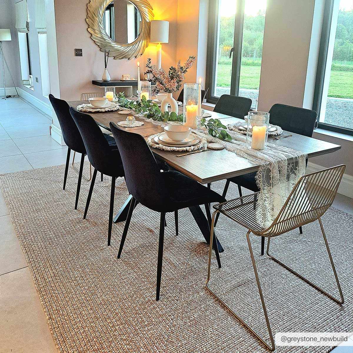 Ivory and Camel Chevron Design Jute Braided Outdoor safe area Rug - The Rug Decor