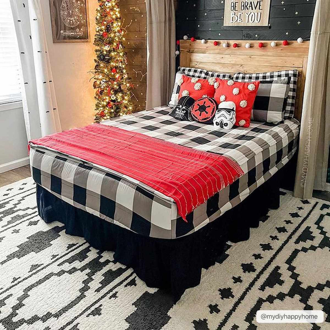 Ivory and Charcoal High low Texture Tribal Design Area Rug - The Rug Decor