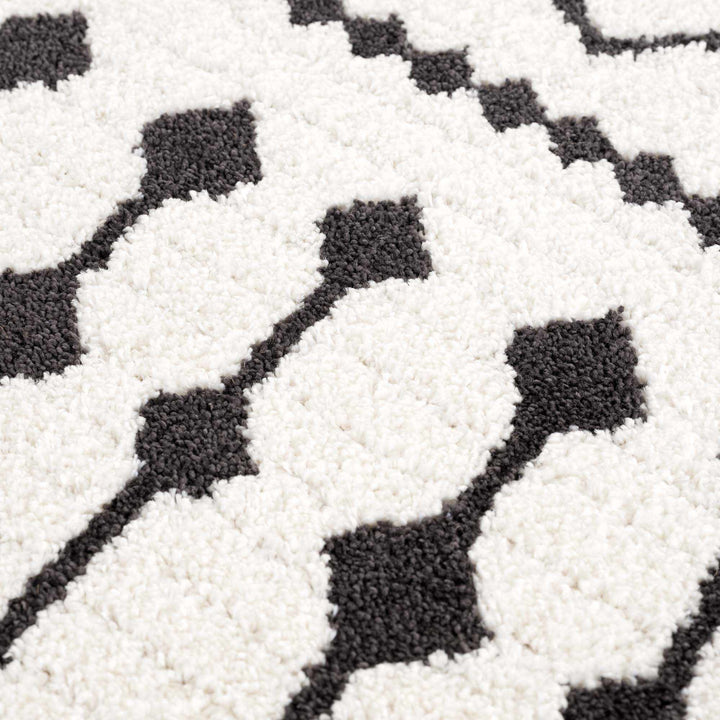 Ivory and Charcoal Traditional Tribal Design Multi size area rug - The Rug Decor