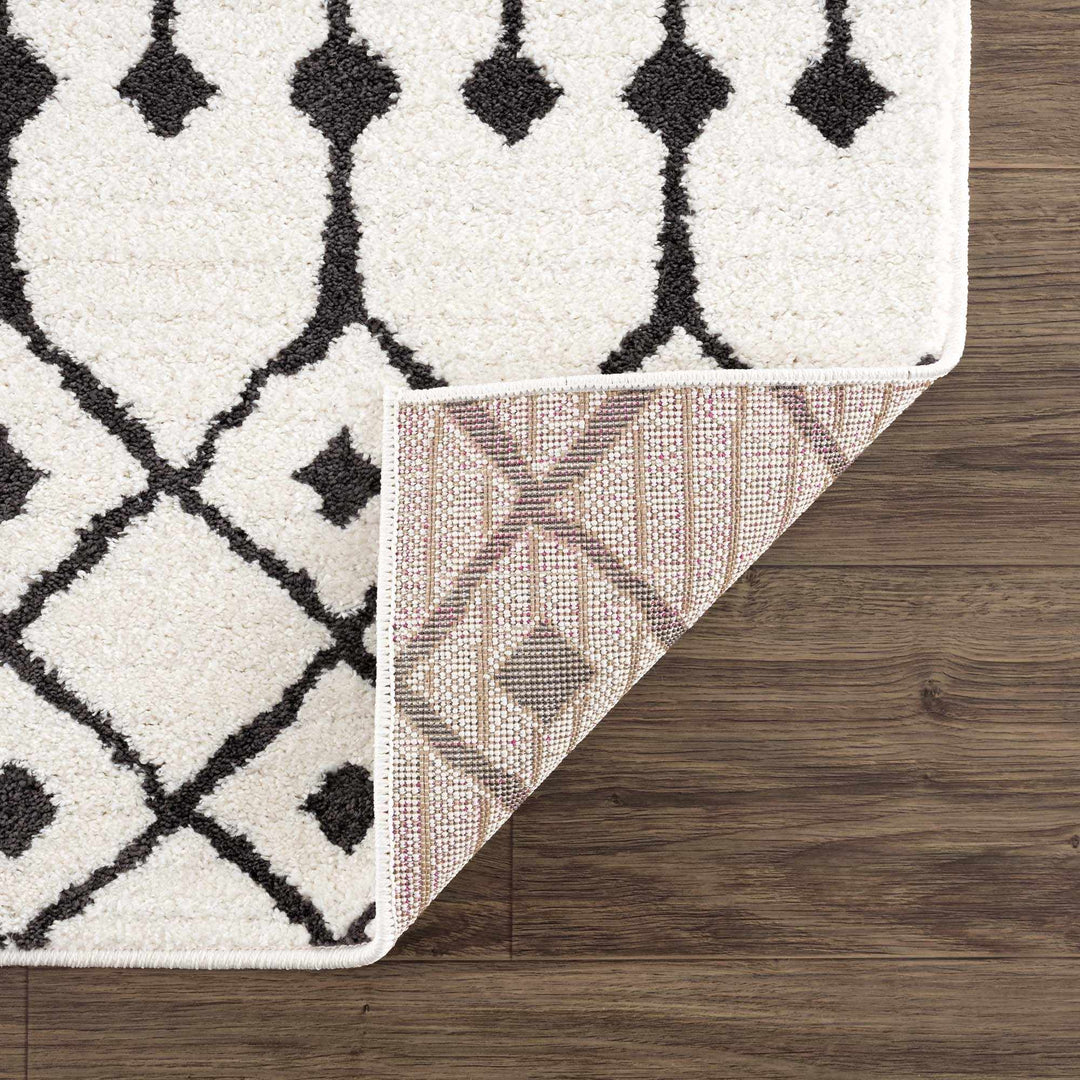 Ivory and Charcoal Traditional Tribal Design Multi size area rug - The Rug Decor