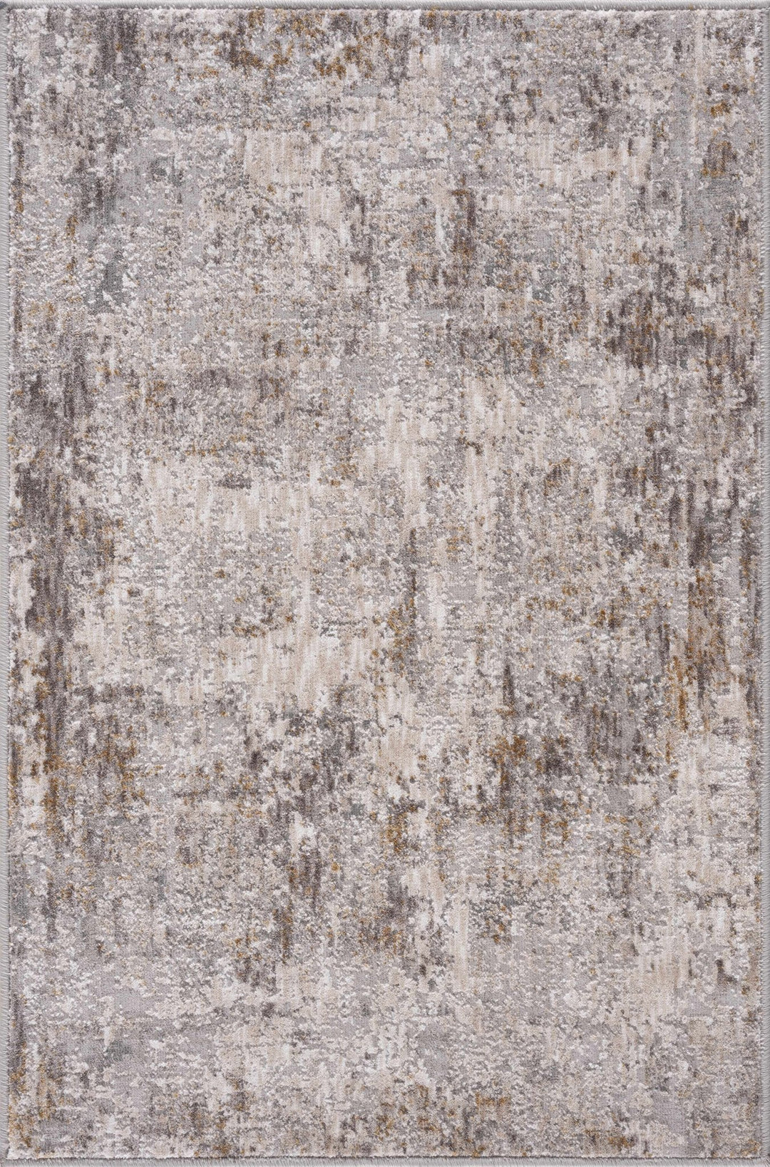Ivory And Gray Contemporary Style Machine Woven Area Rug - The Rug Decor