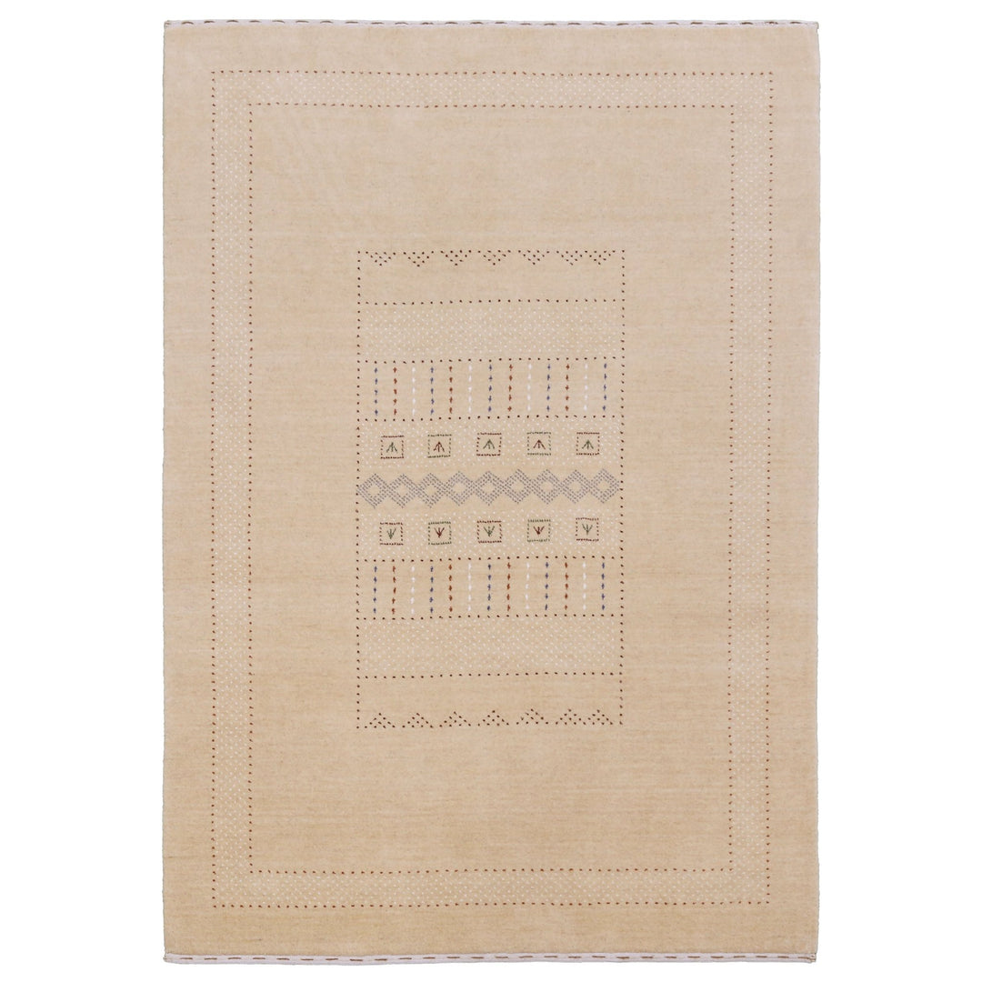 Ivory Contemporary Design Hand Loomed Wool Area Rug - The Rug Decor