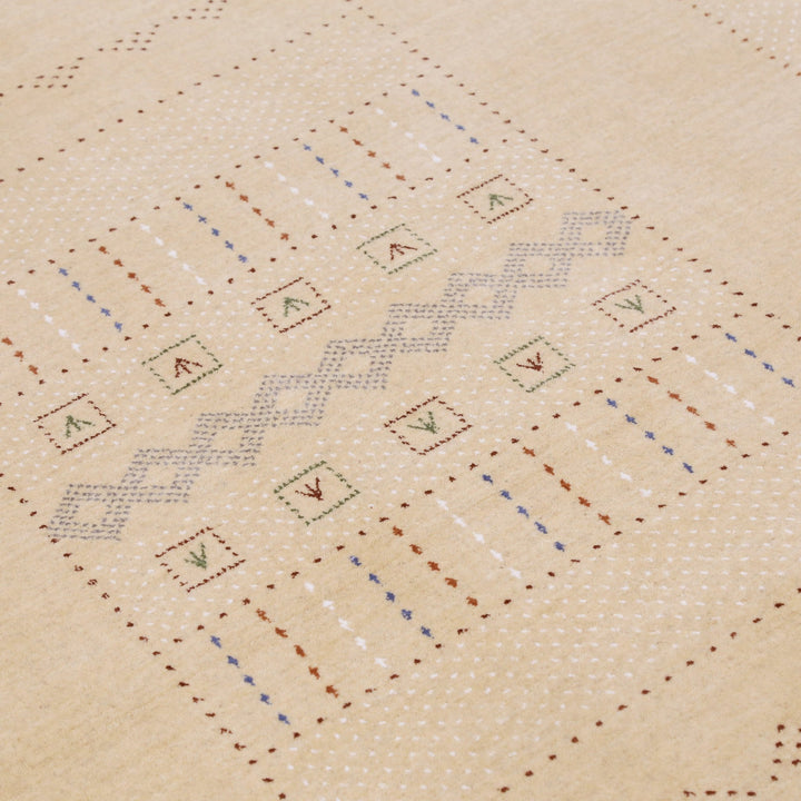 Ivory Contemporary Design Hand Loomed Wool Area Rug - The Rug Decor