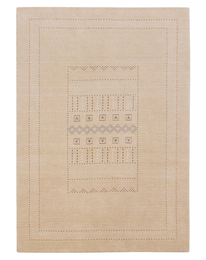 Ivory Contemporary Design Hand Loomed Wool Area Rug - The Rug Decor