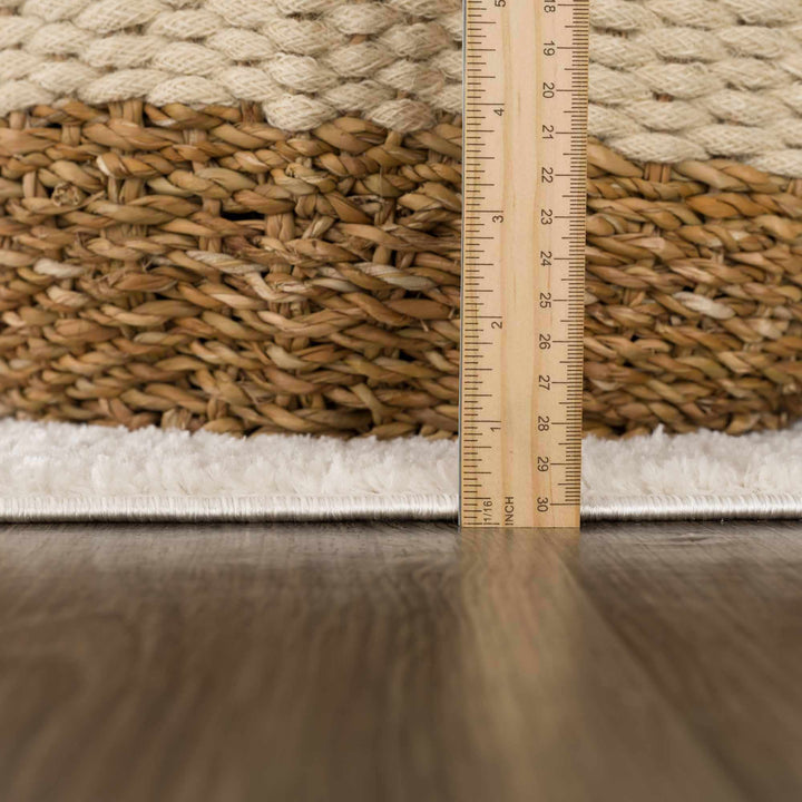 Ivory Contemporary Style Area Rug - The Rug Decor