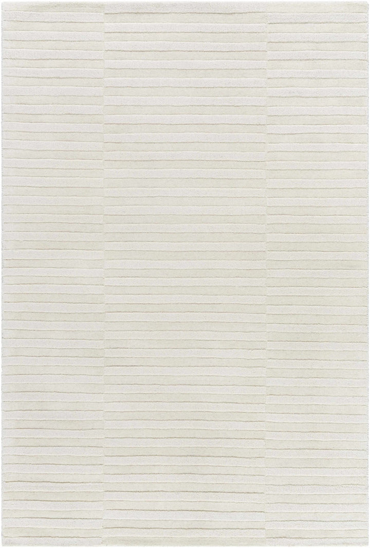 Ivory Contemporary Style Hand Loomed Wool Rug - The Rug Decor
