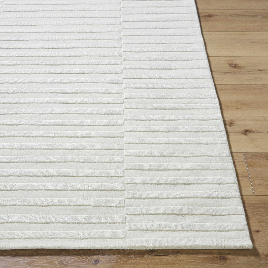 Ivory Contemporary Style Hand Loomed Wool Rug - The Rug Decor