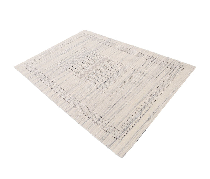 Ivory Gabbeh Design Hand Loomed Wool Area Rug - The Rug Decor