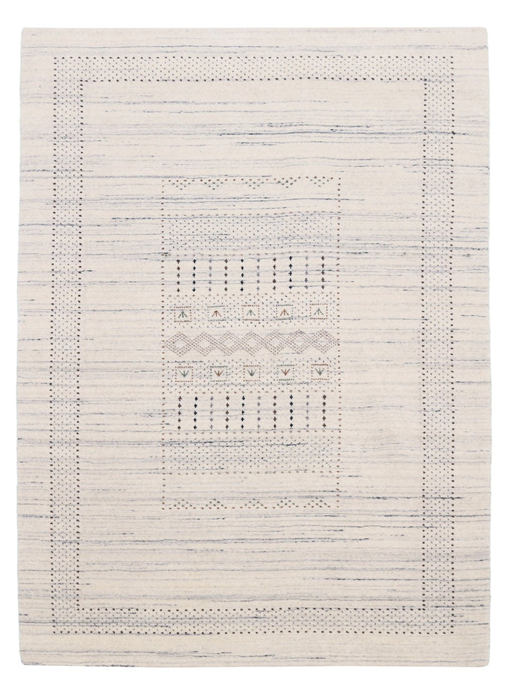 Ivory Gabbeh Design Hand Loomed Wool Area Rug - The Rug Decor