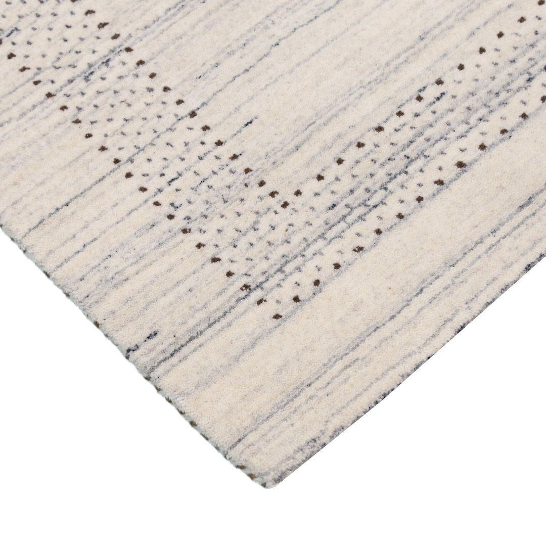 Ivory Gabbeh Design Hand Loomed Wool Area Rug - The Rug Decor