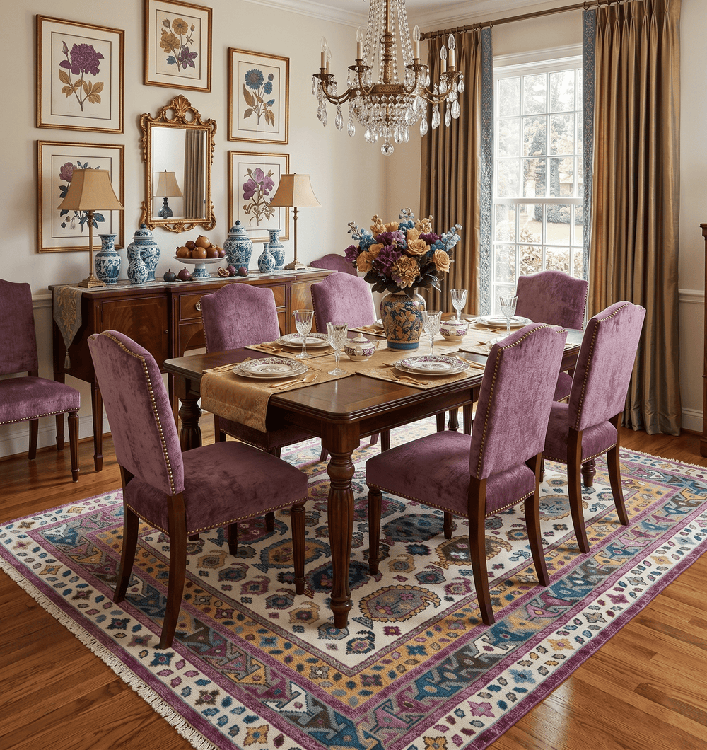 Ivory, Gold and Pink Hand knotted Traditional Design Wool Area Rug - The Rug Decor