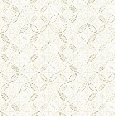 Ivory Leaf motif design self - adhesive Wallpaper - The Rug Decor