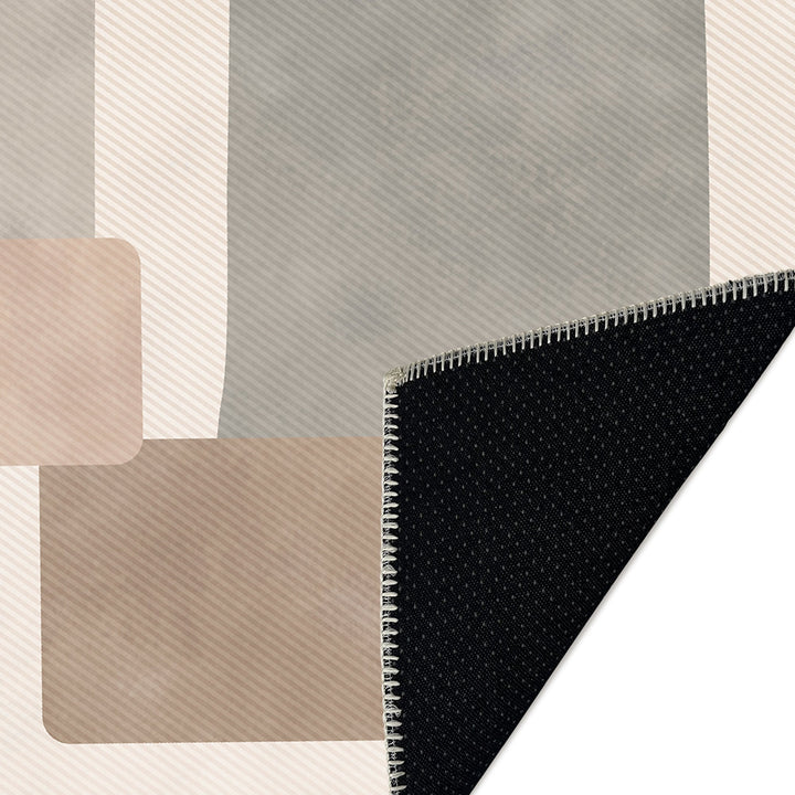 Ivory Modern Style Cotton Machine Washable Area Rug - The Rug Decor