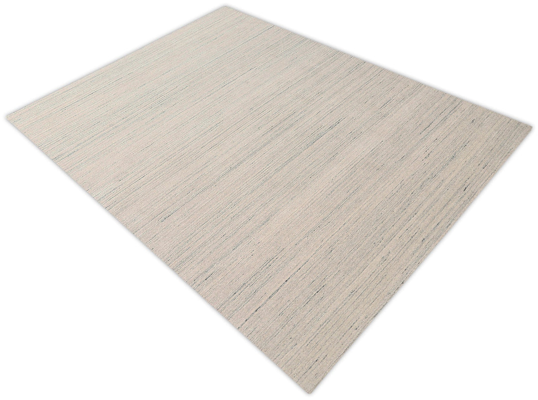 Ivory Modern Style Hand Loomed Wool Area Rug - The Rug Decor