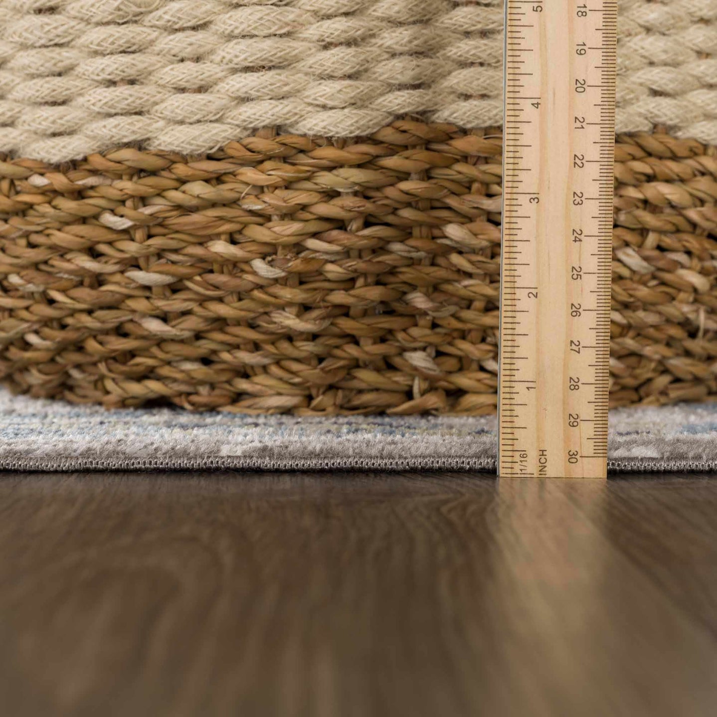 Ivory, Teal, Gray and Charcoal Traditional Transitional Design Washable Area Rug - The Rug Decor