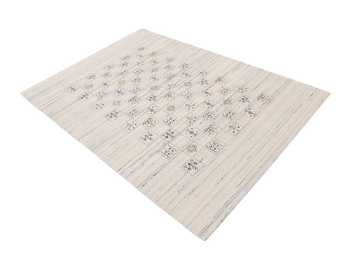 Ivory Tribal Design Hand Loomed Wool Area Rug - The Rug Decor