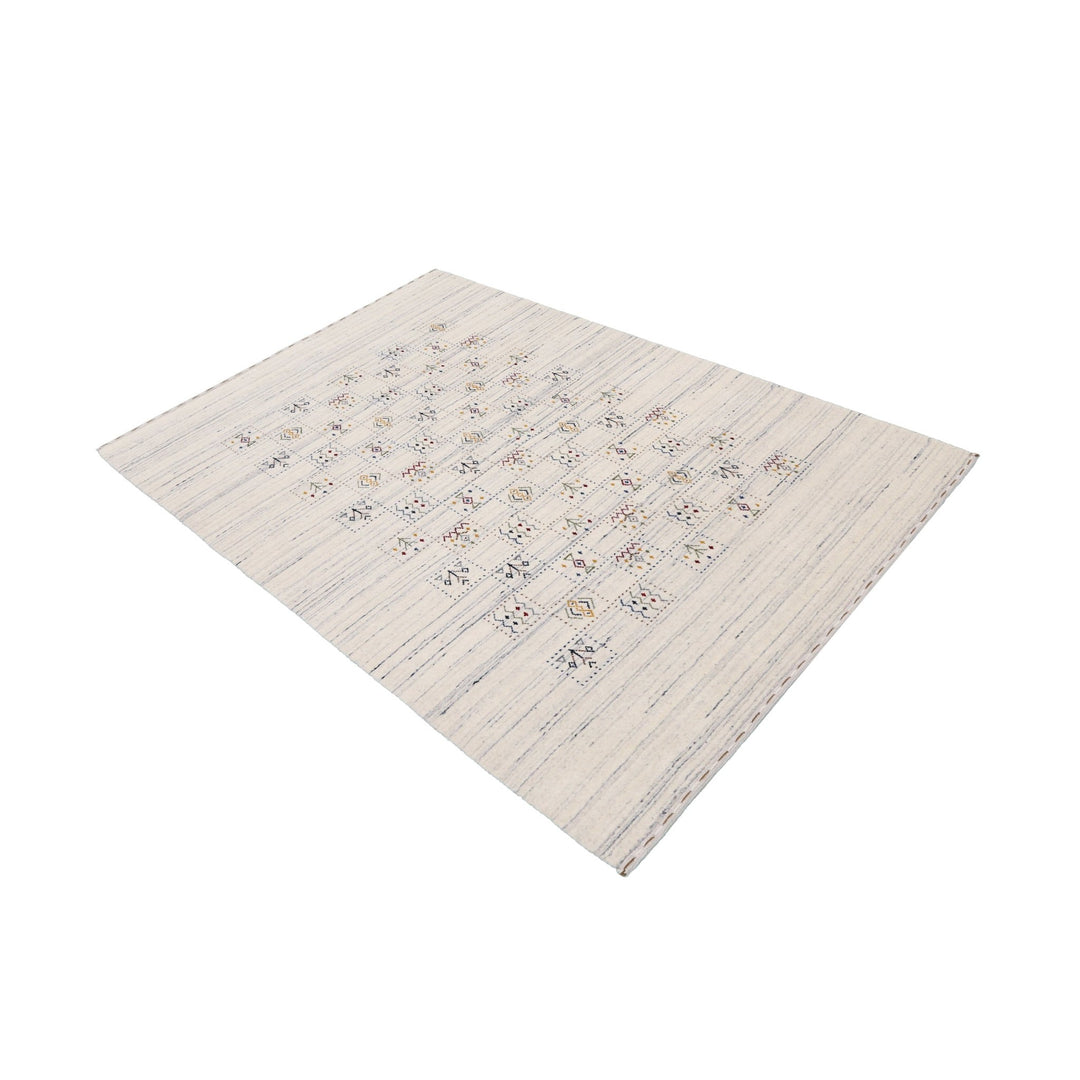 Ivory Tribal Design Hand Loomed Wool Area Rug - The Rug Decor