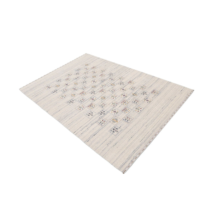 Ivory Tribal Design Hand Loomed Wool Area Rug - The Rug Decor