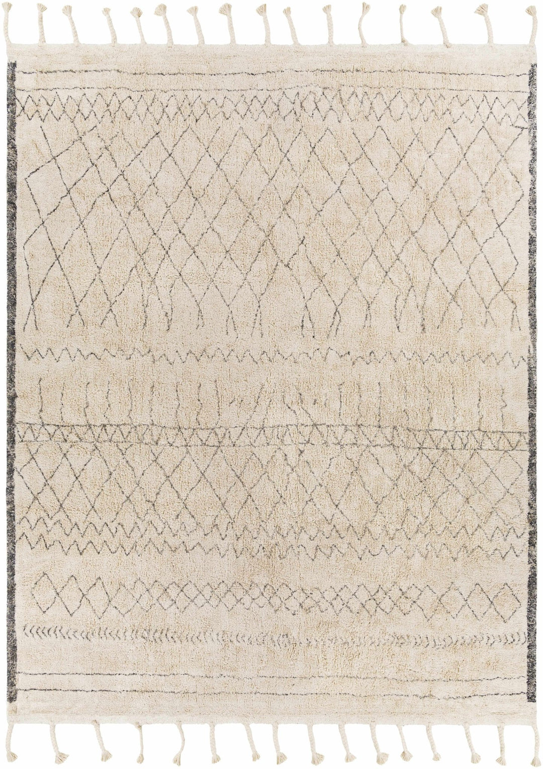 Jacana Ivory Modern Geometrical Design Hand Woven Area Rug - The Rug Decor
