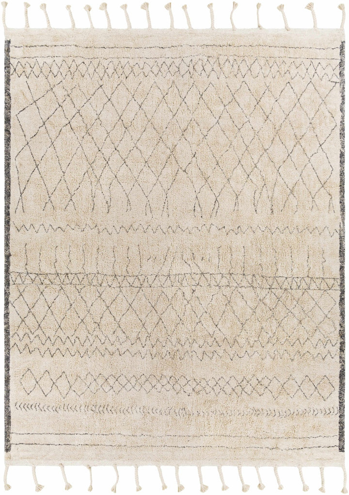 Jacana Ivory Modern Geometrical Design Hand Woven Area Rug - The Rug Decor