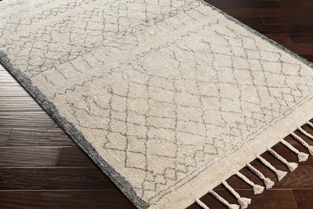 Jacana Ivory Modern Geometrical Design Hand Woven Area Rug - The Rug Decor