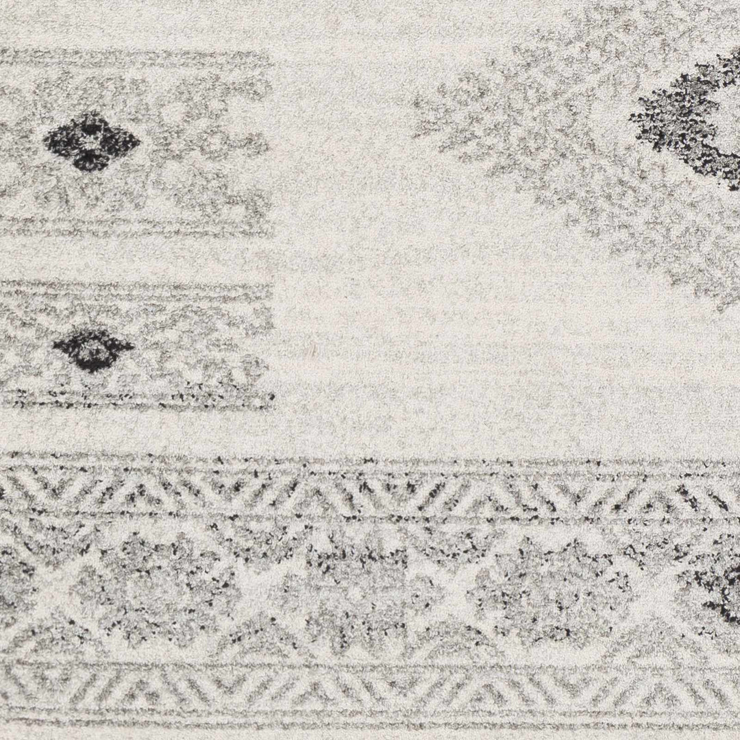 Jackpot Contemporary Ivory And Gray Area Rug - The Rug Decor