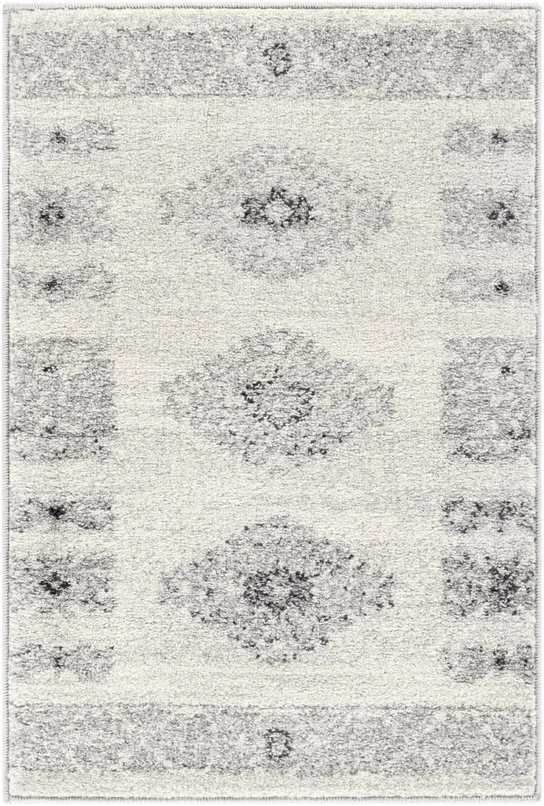 Jackpot Contemporary Ivory And Gray Area Rug - The Rug Decor