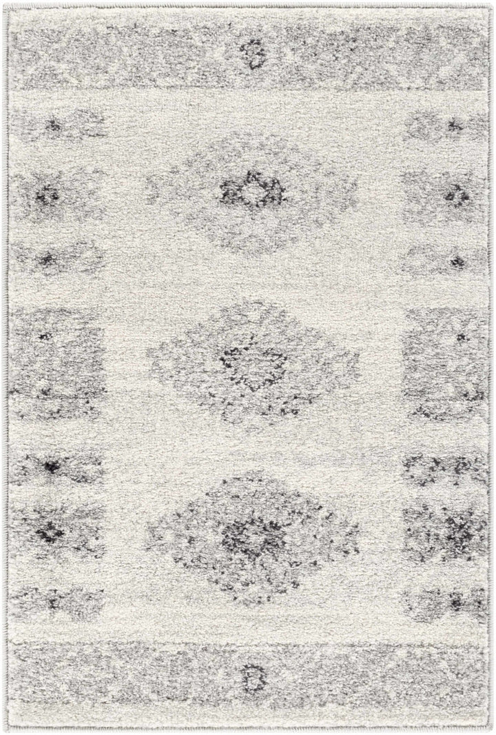 Jackpot Contemporary Ivory And Gray Area Rug - The Rug Decor