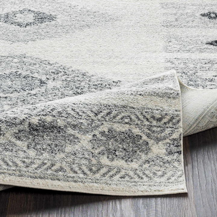 Jackpot Contemporary Ivory And Gray Area Rug - The Rug Decor