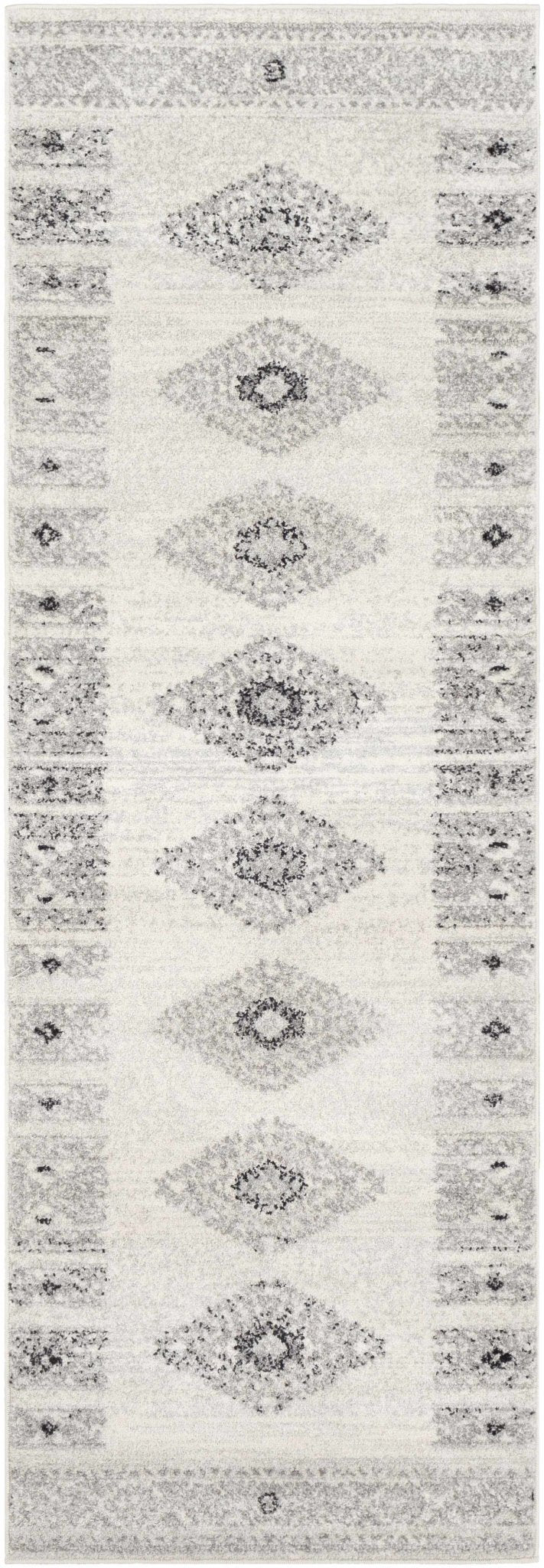 Jackpot Contemporary Ivory And Gray Area Rug - The Rug Decor