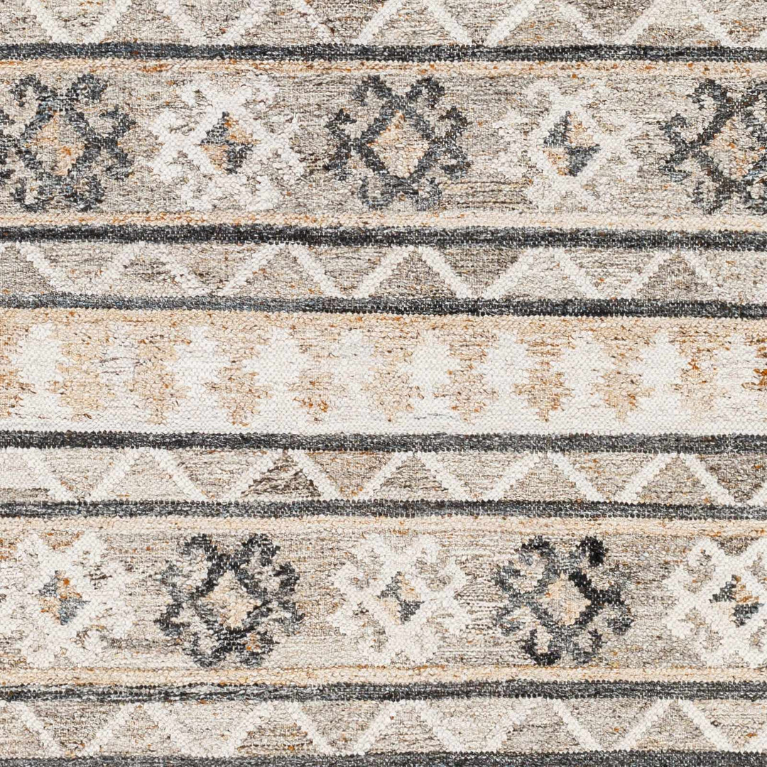 Jade Modern Tribal Design Ivory And Gray Hand Woven Rug - The Rug Decor