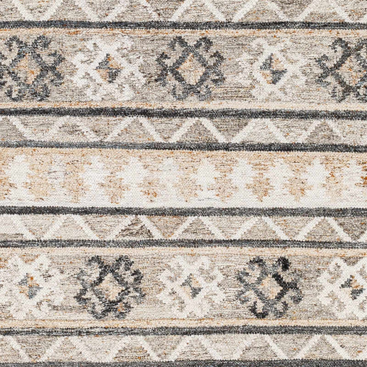 Jade Modern Tribal Design Ivory And Gray Hand Woven Rug - The Rug Decor