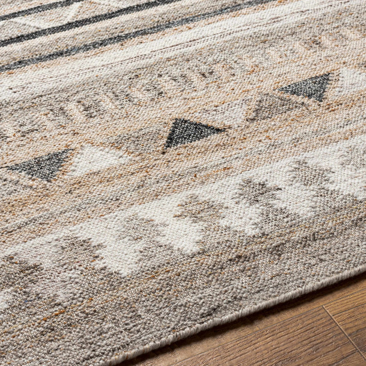 Jade Modern Tribal Design Ivory And Gray Hand Woven Rug - The Rug Decor