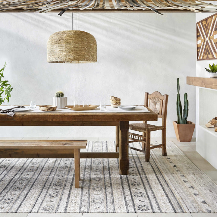 Jade Modern Tribal Design Ivory And Gray Hand Woven Rug - The Rug Decor