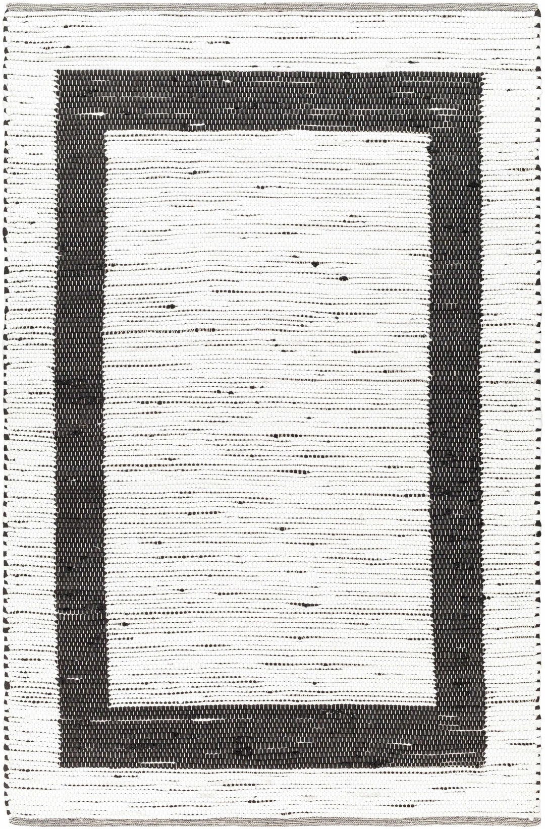 Jaden Contemporary Style Ivory And Charcoal Hand Woven Area Rug - The Rug Decor
