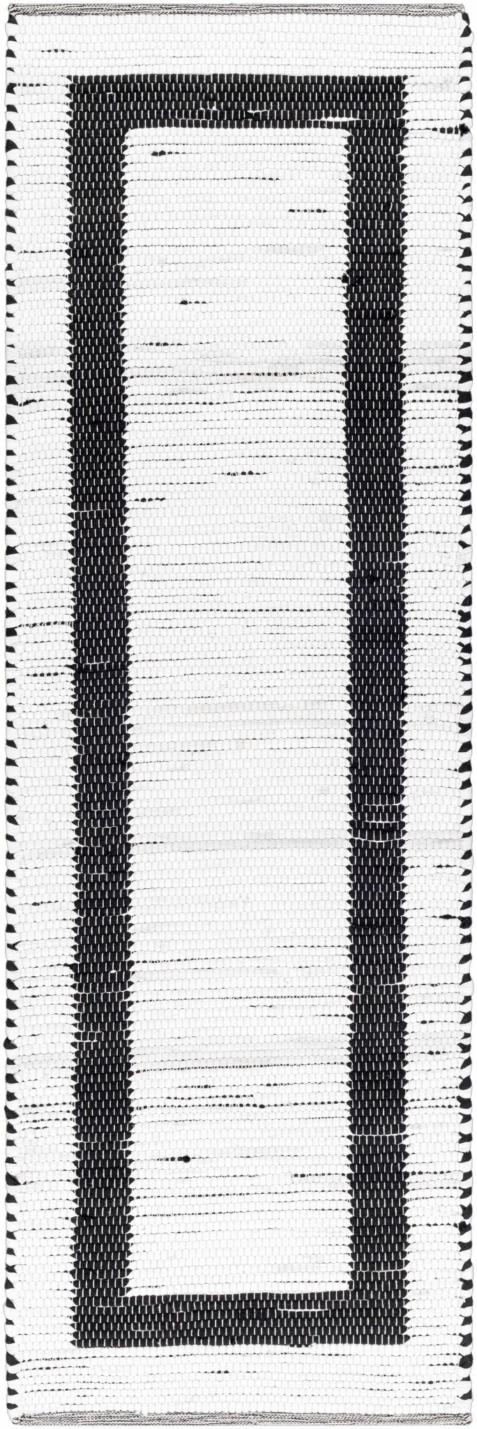 Jaden Contemporary Style Ivory And Charcoal Hand Woven Area Rug - The Rug Decor