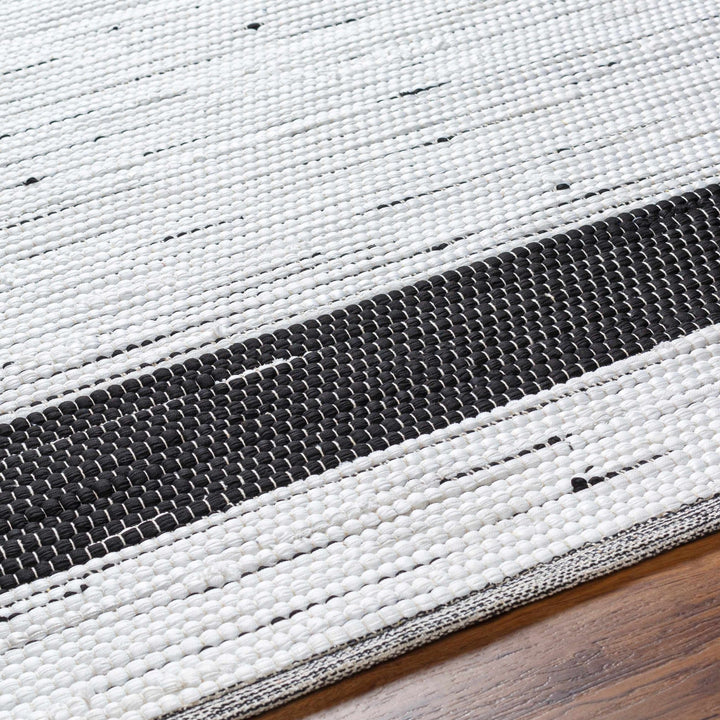 Jaden Contemporary Style Ivory And Charcoal Hand Woven Area Rug - The Rug Decor