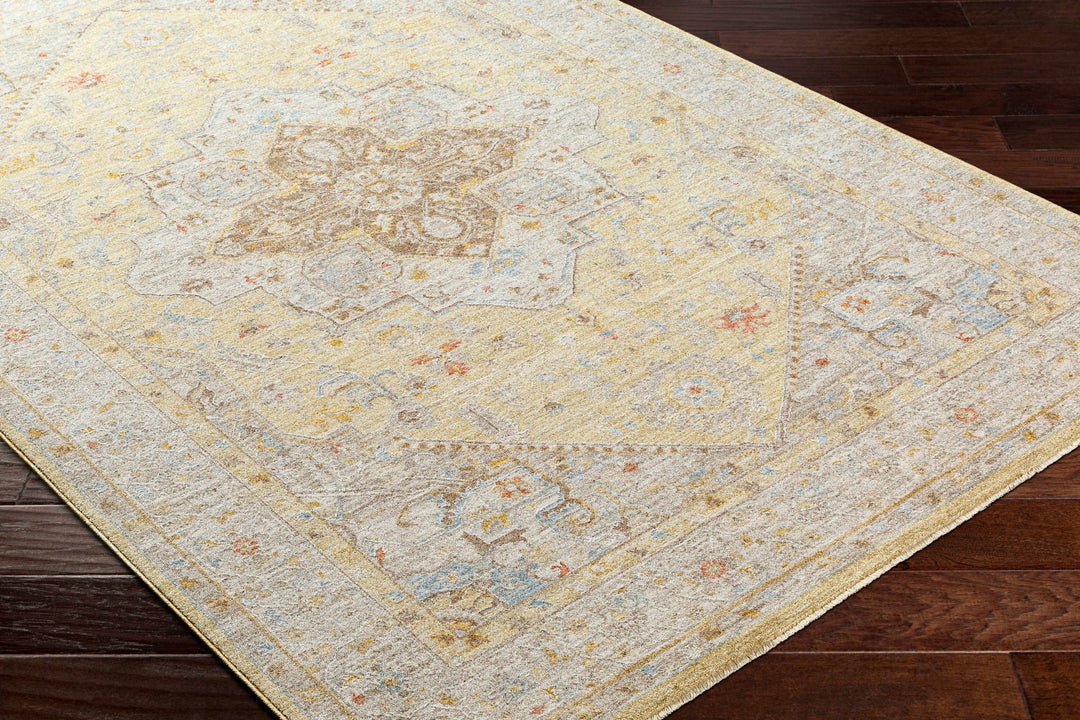 Jago Traditional Beige And Olive Rug - The Rug Decor