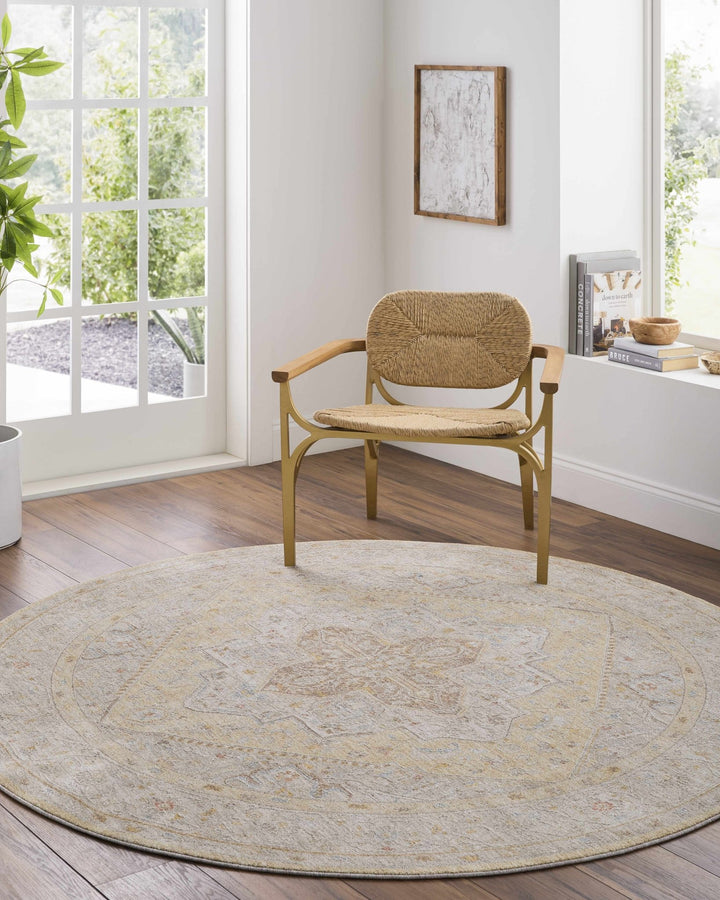 Jago Traditional Beige And Olive Rug - The Rug Decor