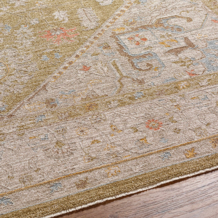 Jago Traditional Beige And Olive Rug - The Rug Decor