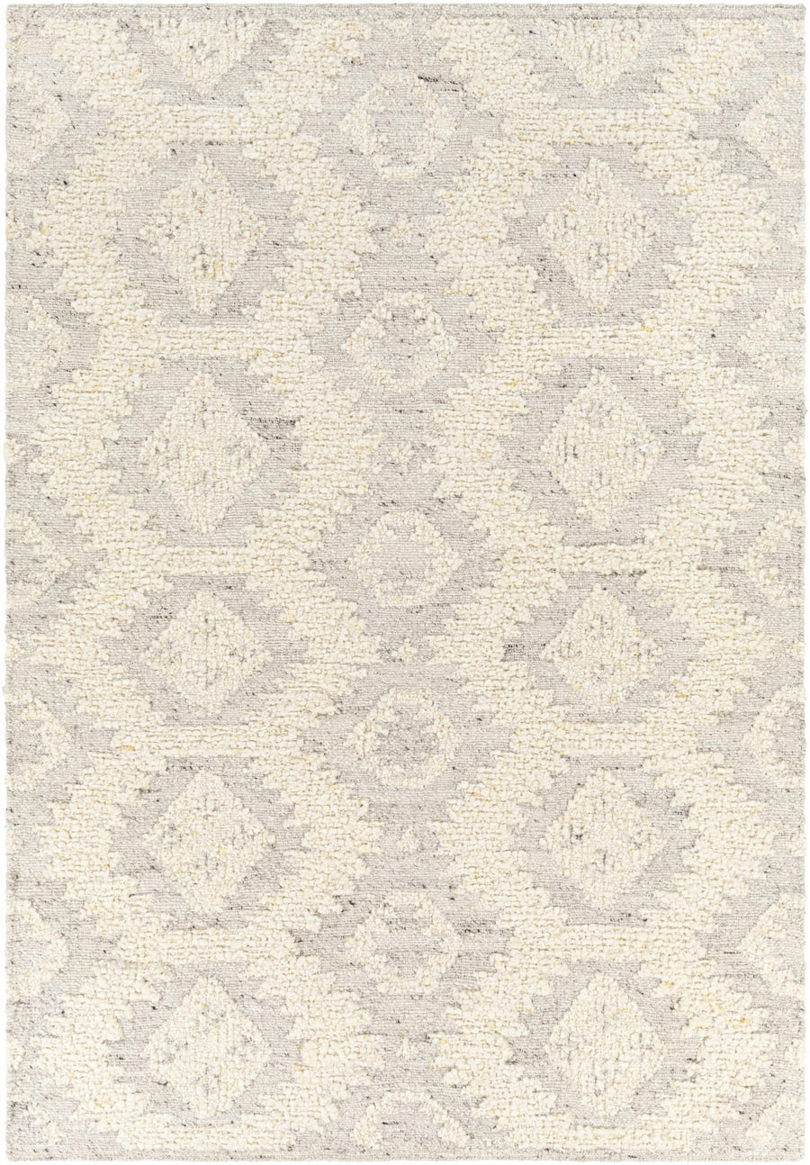 Jagupit Bohemian Transitional Cream Hand Woven Wool Rug - The Rug Decor