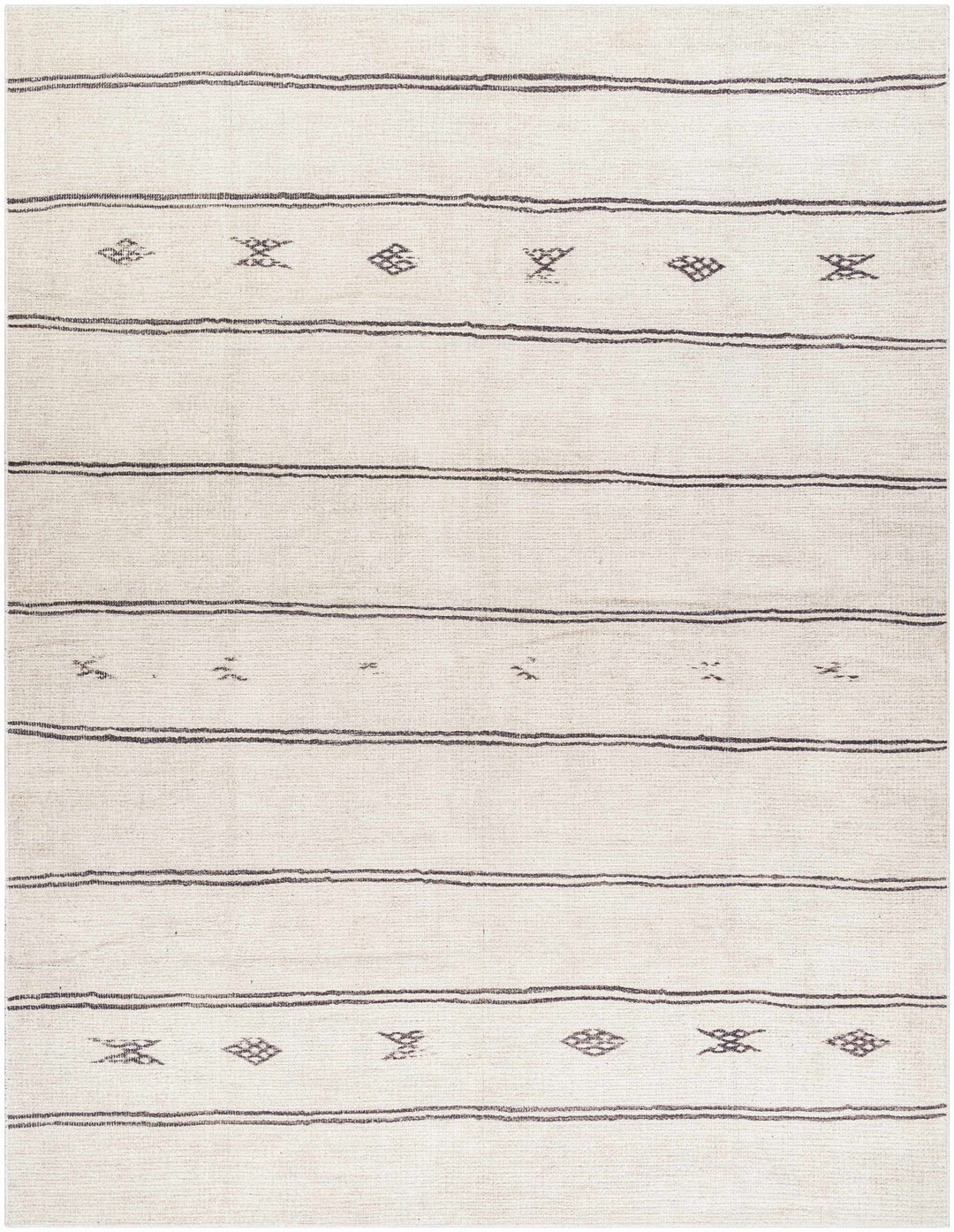 Jana Modern Stripe Pattern Beige Area Rug - The Rug Decor