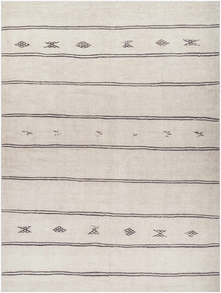 Jana Modern Stripe Pattern Beige Area Rug - The Rug Decor